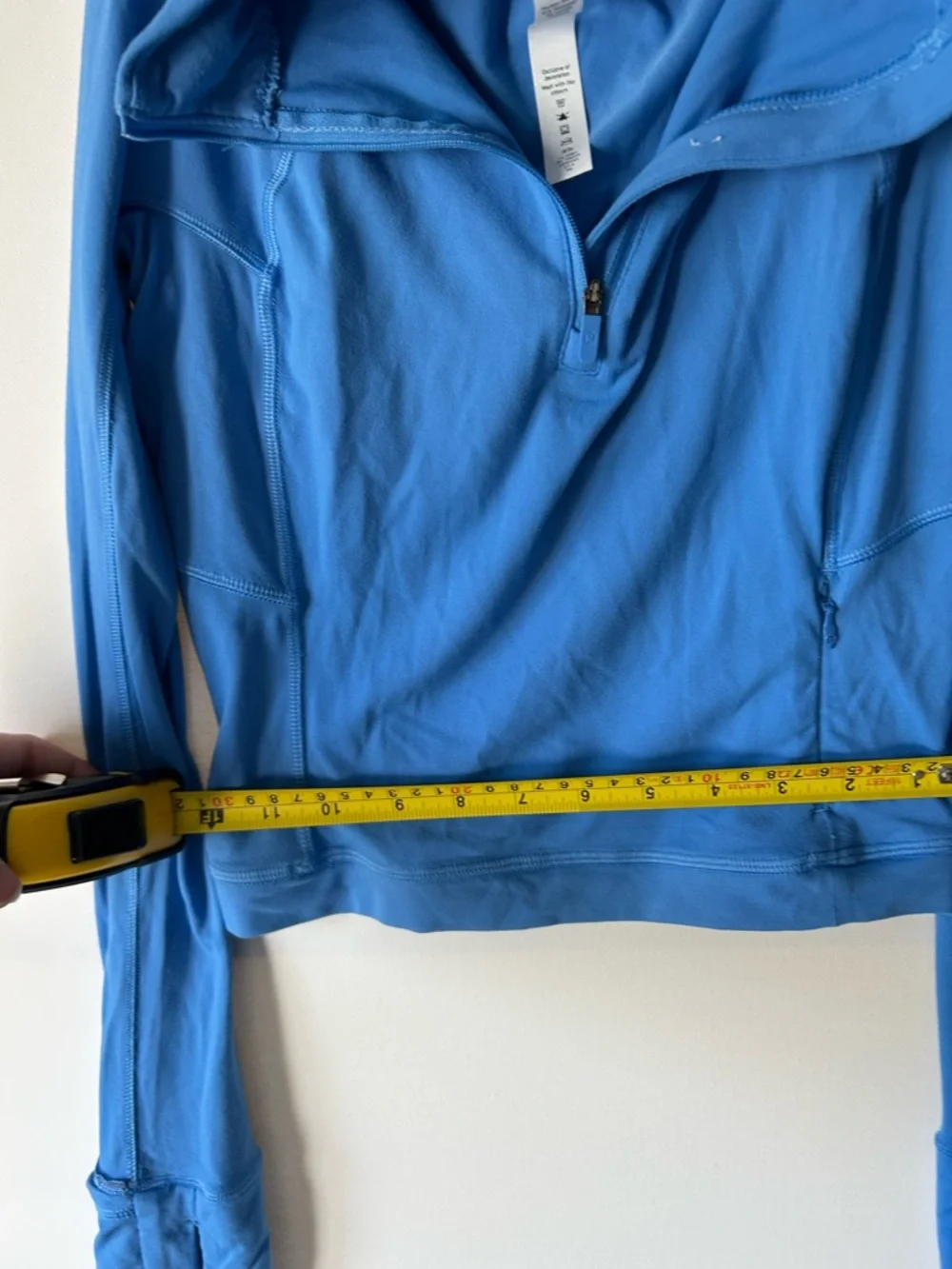 lululemon athletica long-sleeve half-zip top in bright blue - Picture 7 of 10